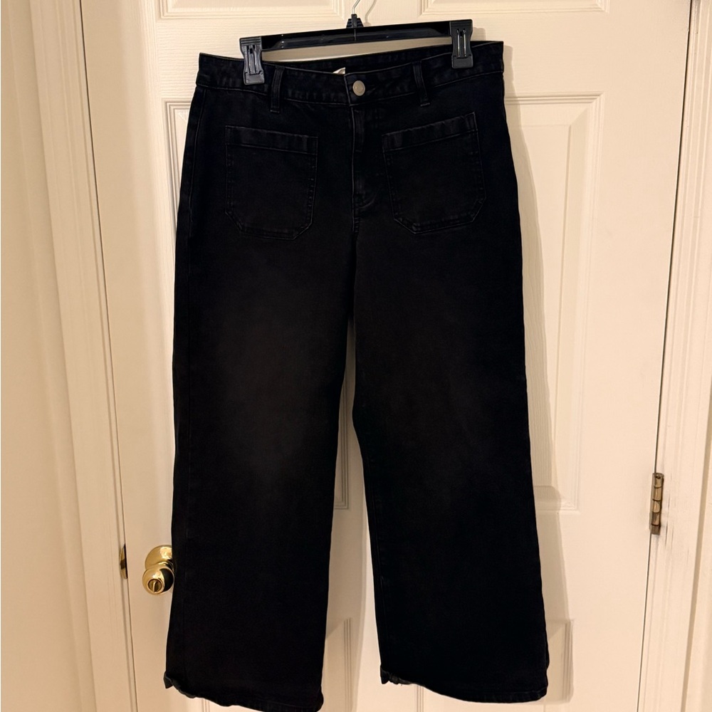 Westbound Black Flare Jeans 12 Petite Short